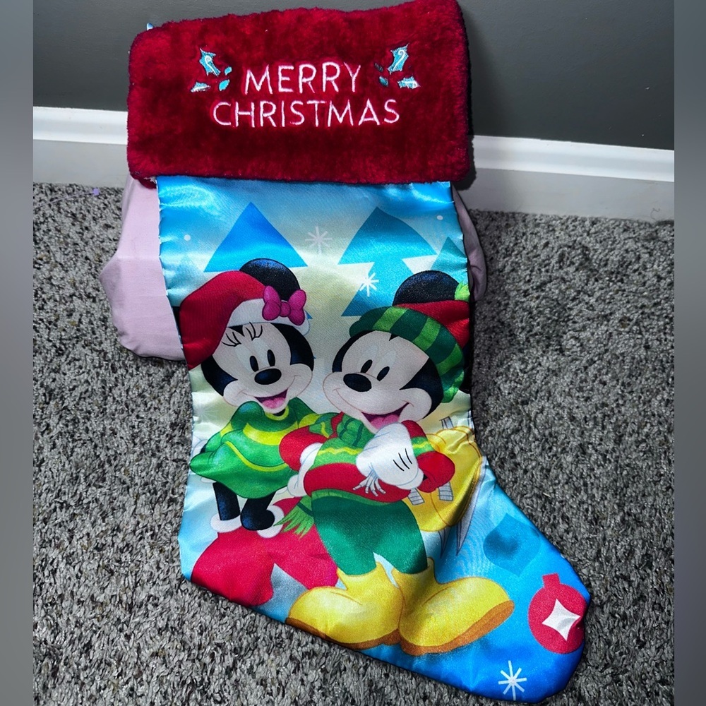 Disney Mickey & Minnie Merry Christmas Holiday Stocking